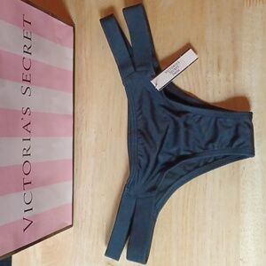 Victoria's Secret Black Double-Strap Bikini Bottom